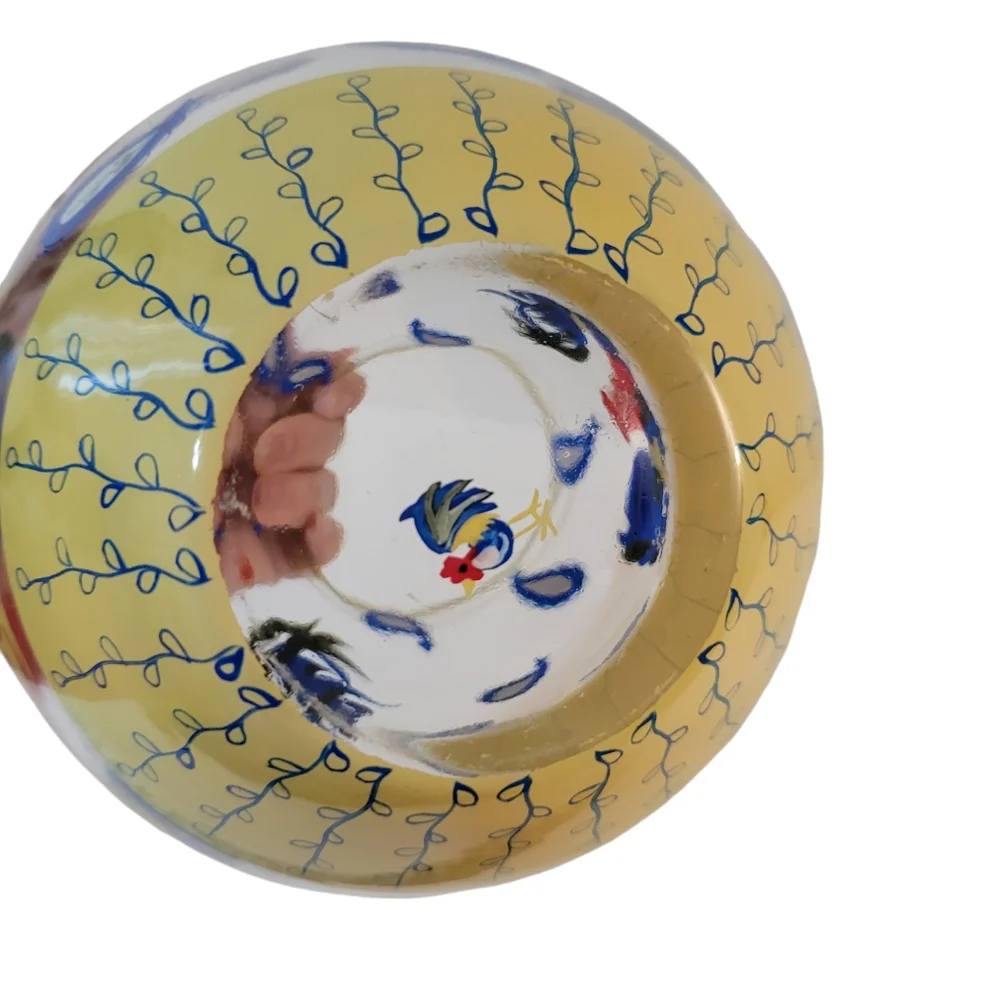 Lenox Handpainted Rooster Vase Country Style